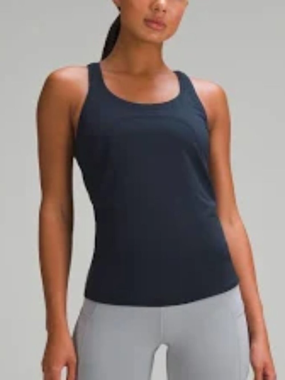 lululemon athletica swiftly Tech Navy Racerback Tank HIP length NWT